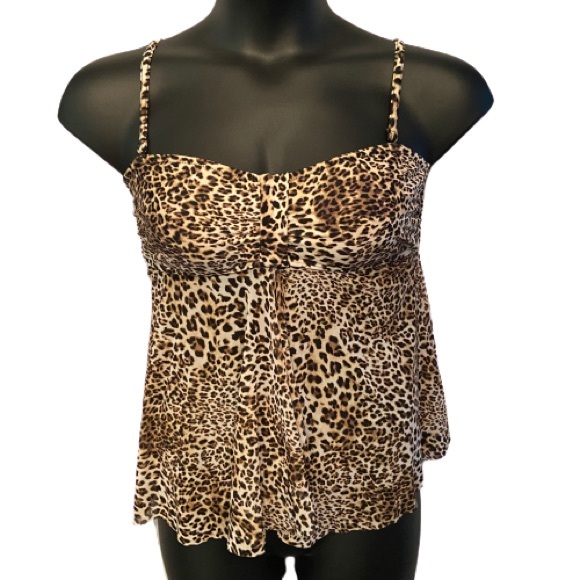 croft & barrow Other - 🛍3/$25 Croft & Barrow leopard print tankini